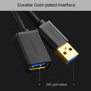 Ugreen 1.5m USB 3.0 Male to Female Data Sync Super Speed Transmission Extension Cord Cable
