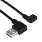 20cm USB 2.0 Male Bent Right Turn Reversion 90 Degrees to Micro USB Male Bent Data Charging Cable, For Samsung / Huawei / Xiaomi / Meizu / LG / HTC and Other Smartphones