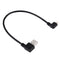 20cm USB 2.0 Male Bent Right Turn Reversion 90 Degrees to Micro USB Male Bent Data Charging Cable, For Samsung / Huawei / Xiaomi / Meizu / LG / HTC and Other Smartphones