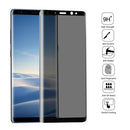 For Galaxy Note 8 0.26mm 9H Surface Hardness 3D Curved Privacy Anti-glare Full Screen Tempered Glass Screen Protector(Black)