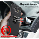 Shockproof TPU Case for Galaxy S7 Edge, with Holder (Blue)