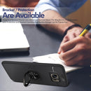 Shockproof TPU Case for Galaxy S7 Edge, with Holder (Blue)