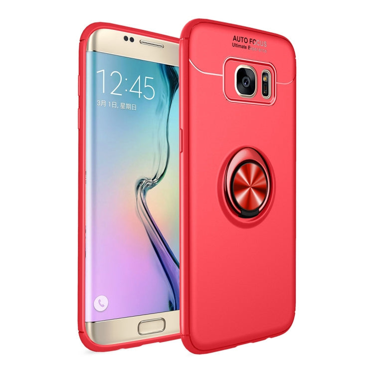 Shockproof TPU Case for Galaxy S7 Edge, with Holder (Red)