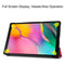 Custer Texture Horizontal Flip PU Leather Case for Galaxy Tab A 10.1 2019 (T515 / T510), with Three-folding Holder & Sleep / Wake-up Function (Rose Red)