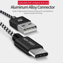 DUX DUCIS 3m 2A USB-C / Type-C Braided Data Cable