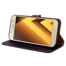 For Sumsung Galaxy A5 (2017) Business Style Oil Wax Texture Horizontal Flip Leather Case with Holder & Card Slots & Wallet(Black)
