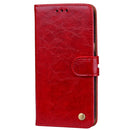 For Sumsung Galaxy A5 (2017) Business Style Oil Wax Texture Horizontal Flip Leather Case with Holder & Card Slots & Wallet(Red)