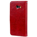 For Sumsung Galaxy A5 (2017) Business Style Oil Wax Texture Horizontal Flip Leather Case with Holder & Card Slots & Wallet(Red)