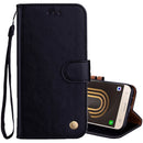 For Samsung Galaxy J5 (2017) / J530 (EU Version) Business Style Oil Wax Texture Horizontal Flip Leather Case with Holder & Card Slots & Wallet(Black)