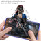 Ultra Slim Double Sides Magnetic Adsorption Angular Frame Tempered Glass Magnet Flip Case for Galaxy S10+, Screen Fingerprint Unlock Is Supported(Black Blue)