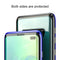 Ultra Slim Double Sides Magnetic Adsorption Angular Frame Tempered Glass Magnet Flip Case for Galaxy S10+, Screen Fingerprint Unlock Is Supported(Black)