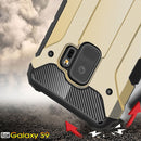 For Galaxy S9 TPU + PC 360 Degree Protection Shockproof Protective Back Case(Gold)