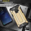 For Galaxy S9 TPU + PC 360 Degree Protection Shockproof Protective Back Case(Gold)