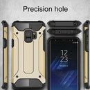 For Galaxy S9 TPU + PC 360 Degree Protection Shockproof Protective Back Case(Gold)