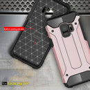 For Galaxy S9 TPU + PC 360 Degree Protection Shockproof Protective Back Case(Rose Gold)