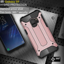 For Galaxy S9 TPU + PC 360 Degree Protection Shockproof Protective Back Case(Rose Gold)