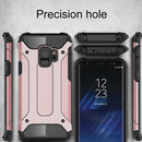 For Galaxy S9 TPU + PC 360 Degree Protection Shockproof Protective Back Case(Rose Gold)