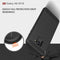 For Galaxy A8 (2018) Brushed Texture Carbon Fiber Shockproof TPU Protective Back Case (Black)