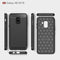 For Galaxy A8 (2018) Brushed Texture Carbon Fiber Shockproof TPU Protective Back Case (Black)