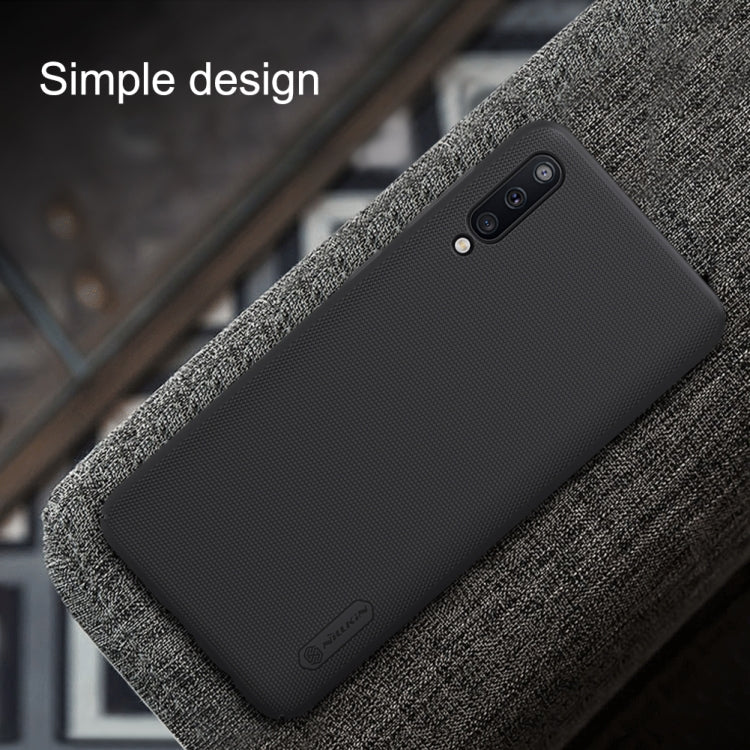 NILLKIN Frosted Concave-convex Texture PC Case for Galaxy A50 (Black)