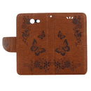 For Galaxy J3 (2017)(US Version) Butterflies Embossing Horizontal Flip Leather Case with Holder & Card Slots & Wallet & Lanyard(Brown)