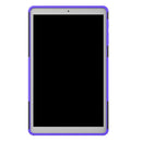 Tire Texture TPU+PC Shockproof Case for Galaxy Tab A 10.1 2019 T510 / T515 , with Holder (Purple)