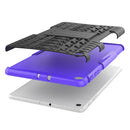 Tire Texture TPU+PC Shockproof Case for Galaxy Tab A 10.1 2019 T510 / T515 , with Holder (Purple)
