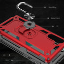 Armor Shockproof TPU + PC Protective Case for Galaxy Note10 / Note10 5G, with 360 Degree Rotation Holder(Red)
