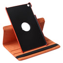 Litchi Texture Horizontal Flip 360 Degrees Rotation Leather Case for Galaxy Tab A 10.1 (2019) T510 / T515, with Holder (Orange)