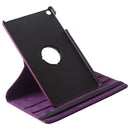 Litchi Texture Horizontal Flip 360 Degrees Rotation Leather Case for Galaxy Tab A 10.1 (2019) T510 / T515, with Holder (Purple)