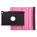 Litchi Texture Horizontal Flip 360 Degrees Rotation Leather Case for Galaxy Tab A 10.1 (2019) T510 / T515, with Holder (Rose Red)