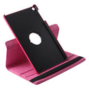 Litchi Texture Horizontal Flip 360 Degrees Rotation Leather Case for Galaxy Tab A 10.1 (2019) T510 / T515, with Holder (Rose Red)