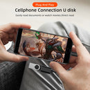 24cm 2A Micro USB to USB Aluminum Alloy Hose OTG Adapter Data Charging Cable with USB-C / Type-C Connector(Rose Gold)