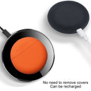 For Huawei FreeBuds 3 Split Style Liquid Silicone Wireless Earphone Protective Case Storage Box(Black)