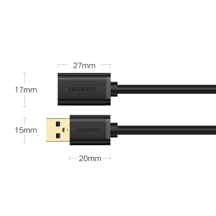 Ugreen 2m USB 3.0 Male to Female Data Sync Super Speed Transmission Extension Cord Cable