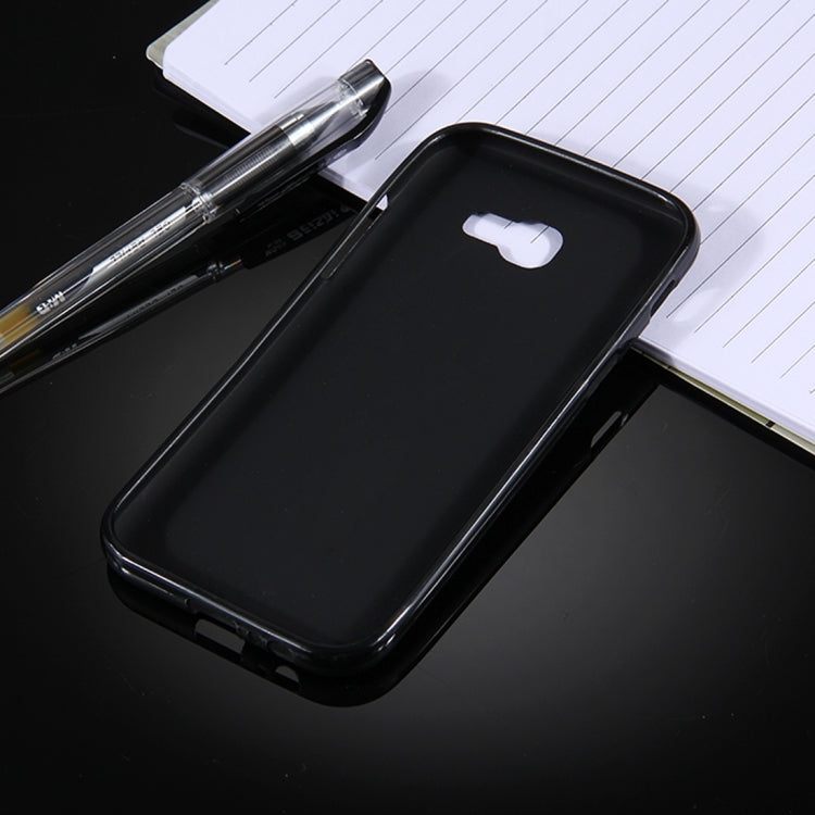 For Galaxy A5 (2017) / A520 Frosted Soft TPU Protective Case (Black)