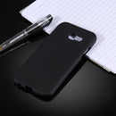 For Galaxy A7 (2017) / A720 Frosted Soft TPU Protective Case(Black)
