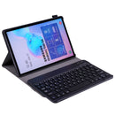 A860 For Samsung Galaxy Tab S6 10.5 inch T860 / T865 Detachable Bluetooth Keyboard Tablet Case with Pen Holder Elastic Strap(Black)