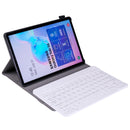 A860 For Samsung Galaxy Tab S6 10.5 inch T860 / T865 Detachable Bluetooth Keyboard Tablet Case with Pen Holder Elastic Strap (Rose Gold)