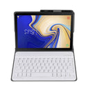 A510 Bluetooth 3.0 Ultra-thin Detachable Bluetooth Keyboard Leather Tablet Case for Samsung Galaxy Tab A 10.1 (2019) T510 / T515, with Pen Slot & Holder (Rose Gold)