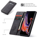 CaseMe-013 Multifunctional Retro Frosted Horizontal Flip Leather Case for Galaxy S10 Plus, with Card Slot & Holder & Wallet (Black)