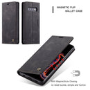 CaseMe-013 Multifunctional Retro Frosted Horizontal Flip Leather Case for Galaxy S10 Plus, with Card Slot & Holder & Wallet (Black)