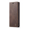 CaseMe-013 Multifunctional Retro Frosted Horizontal Flip Leather Case for Galaxy S10 Plus, with Card Slot & Holder & Wallet (Coffee)