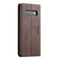 CaseMe-013 Multifunctional Retro Frosted Horizontal Flip Leather Case for Galaxy S10 Plus, with Card Slot & Holder & Wallet (Coffee)