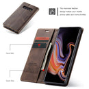 CaseMe-013 Multifunctional Retro Frosted Horizontal Flip Leather Case for Galaxy S10 Plus, with Card Slot & Holder & Wallet (Coffee)