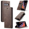 CaseMe-013 Multifunctional Retro Frosted Horizontal Flip Leather Case for Galaxy S10 Plus, with Card Slot & Holder & Wallet (Coffee)