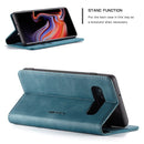 CaseMe-013 Multifunctional Retro Frosted Horizontal Flip Leather Case for Galaxy S10 Plus, with Card Slot & Holder & Wallet (Blue)