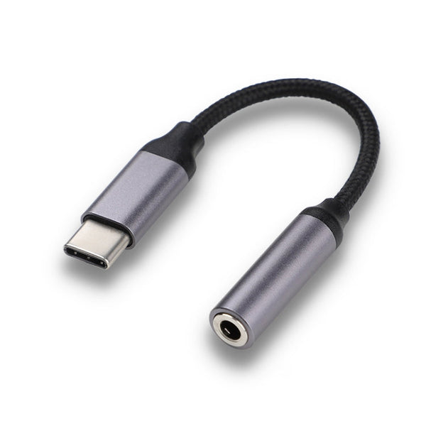 KUULAA KL-O09-1 USB-C / Type-C Male to 3.5mm Female Aux Audio Adapter for Huawei Mate 20 / P30 Pro / Xiaomi Mi6 / 8 / 9SE, Length: about 10cm
