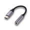 KUULAA KL-O09-1 USB-C / Type-C Male to 3.5mm Female Aux Audio Adapter for Huawei Mate 20 / P30 Pro / Xiaomi Mi6 / 8 / 9SE, Length: about 10cm