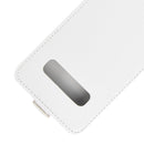 Business Style Vertical Flip TPU Leather Case for Galaxy S10, with Card Slot (White)
